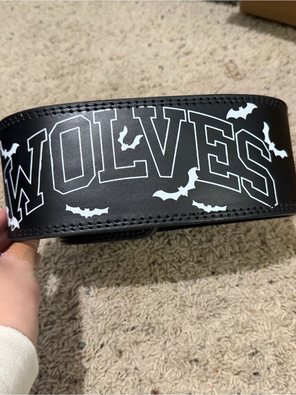 Darc Sport Black Wolves Printed Weightlifting Belt